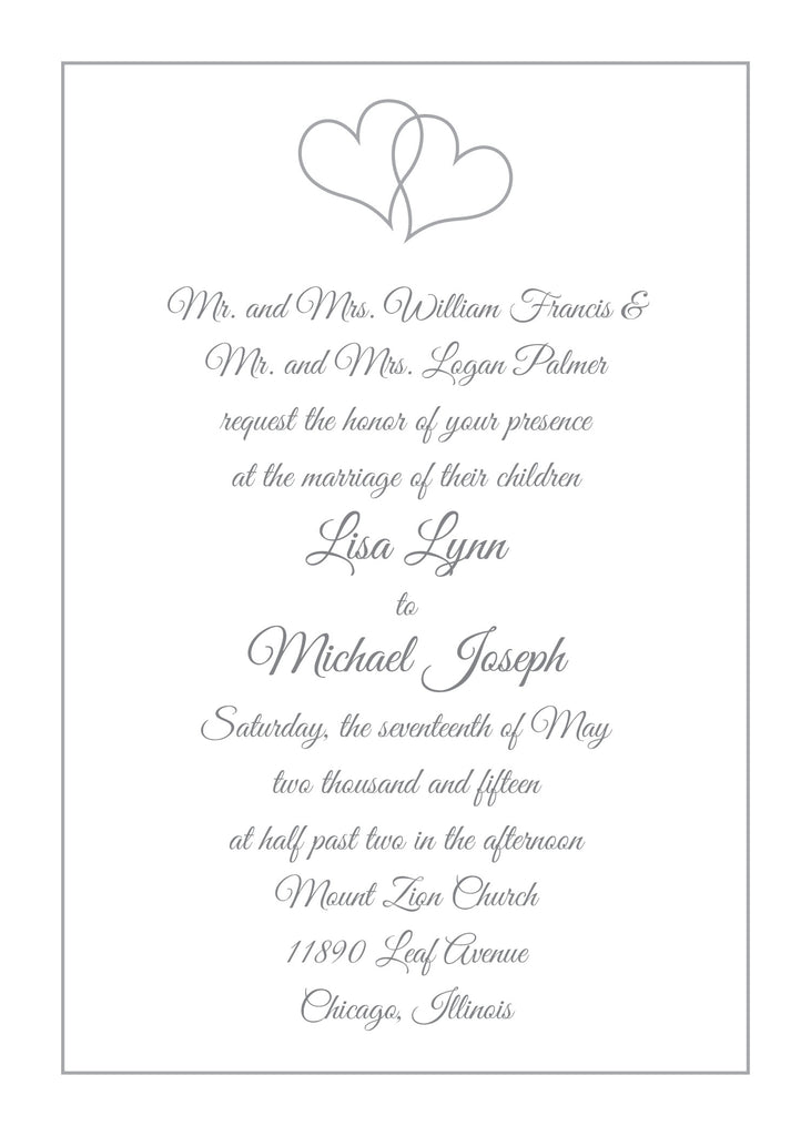 Double Hearts Wedding